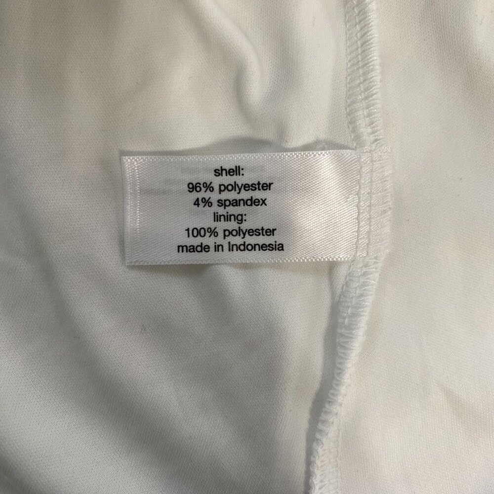Lane Bryant White Off Shoulder Elastic Waist Semi-Sheer Top, Size 18/20 #278 - Picture 11 of 12
